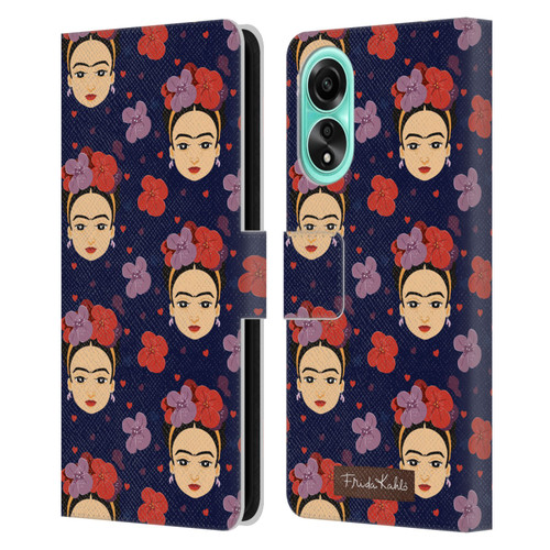 Frida Kahlo Doll Pattern 1 Leather Book Wallet Case Cover For OPPO A78 4G