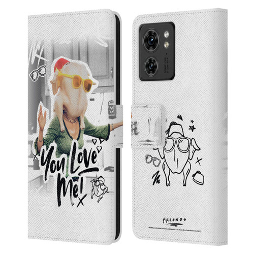 Friends TV Show Doodle Art You Love Me Leather Book Wallet Case Cover For Motorola Moto Edge 40