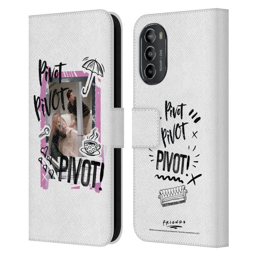 Friends TV Show Doodle Art Pivot Leather Book Wallet Case Cover For Motorola Moto G82 5G