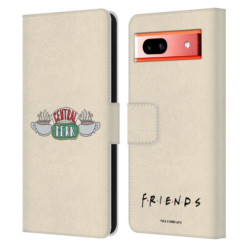 Friends TV Show Iconic Central Perk Leather Book Wallet Case Cover For Google Pixel 7a