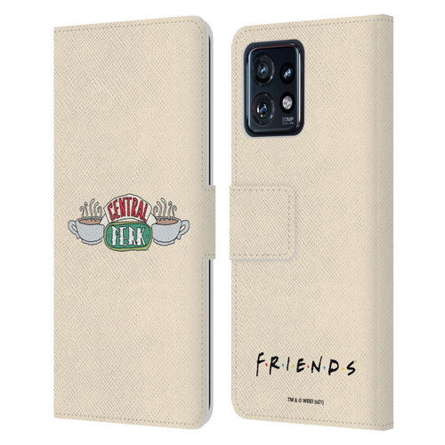 Friends TV Show Iconic Central Perk Leather Book Wallet Case Cover For Motorola Moto Edge 40 Pro