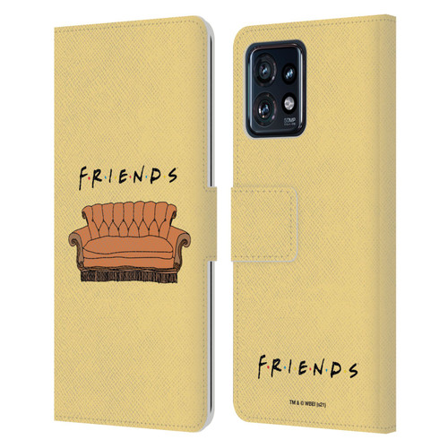 Friends TV Show Iconic Couch Leather Book Wallet Case Cover For Motorola Moto Edge 40 Pro