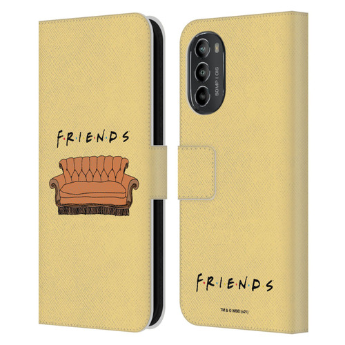 Friends TV Show Iconic Couch Leather Book Wallet Case Cover For Motorola Moto G82 5G