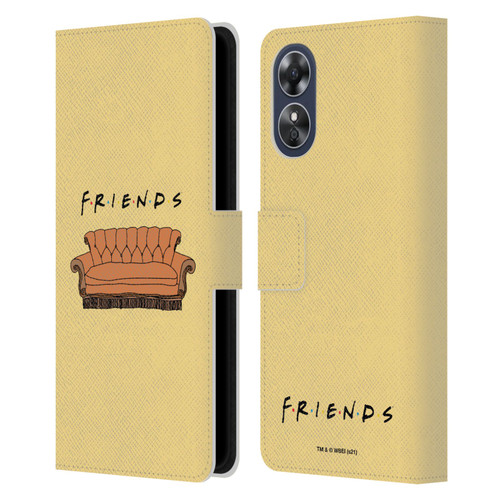 Friends TV Show Iconic Couch Leather Book Wallet Case Cover For OPPO A17