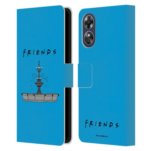 Friends TV Show Iconic Fountain Leather Book Wallet Case Cover For OPPO A17