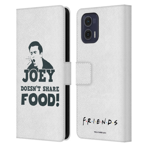 Friends TV Show Quotes Joey Food Leather Book Wallet Case Cover For Motorola Moto G73 5G