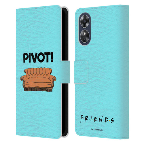 Friends TV Show Quotes Pivot Leather Book Wallet Case Cover For OPPO A17