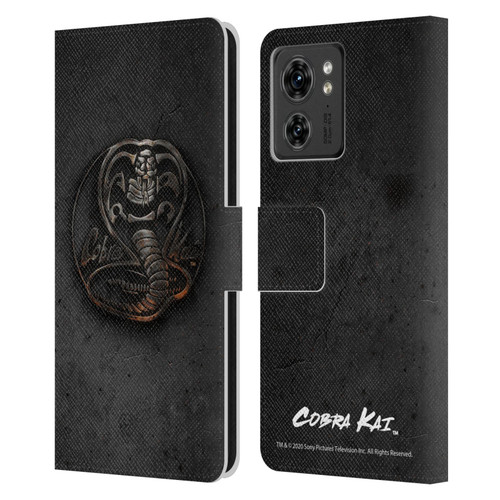 Cobra Kai Graphics Metal Logo Leather Book Wallet Case Cover For Motorola Moto Edge 40