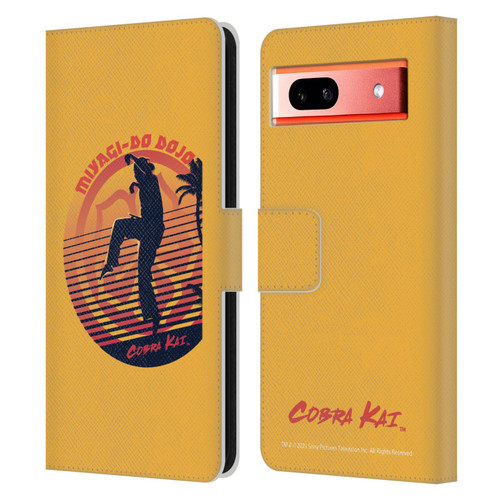 Cobra Kai Key Art Miyagi Do Logo Leather Book Wallet Case Cover For Google Pixel 7a