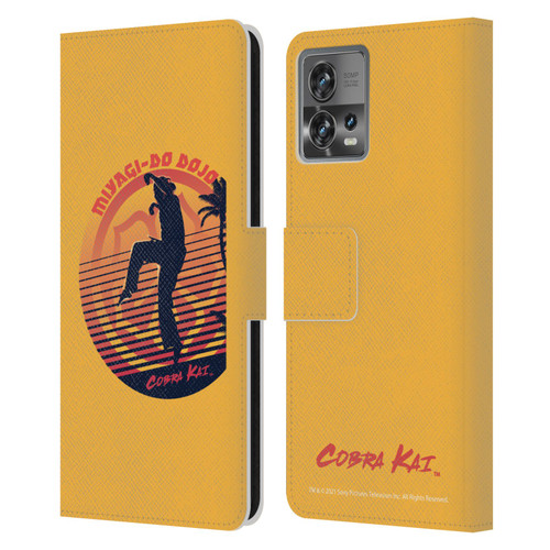 Cobra Kai Key Art Miyagi Do Logo Leather Book Wallet Case Cover For Motorola Moto Edge 30 Fusion