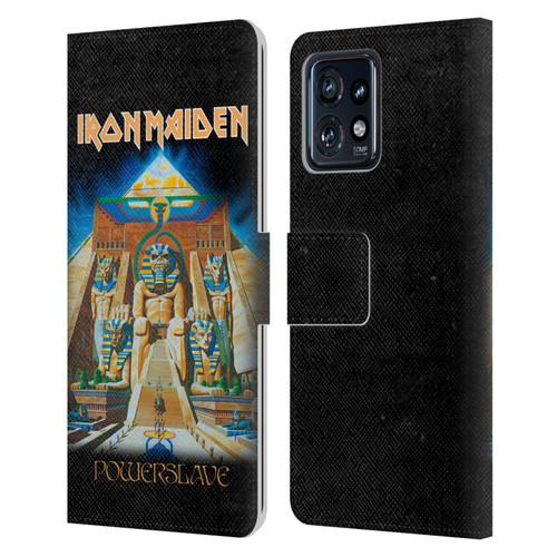 Iron Maiden Album Covers Powerslave Leather Book Wallet Case Cover For Motorola Moto Edge 40 Pro