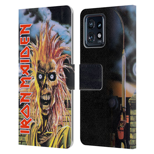 Iron Maiden Art First Leather Book Wallet Case Cover For Motorola Moto Edge 40 Pro