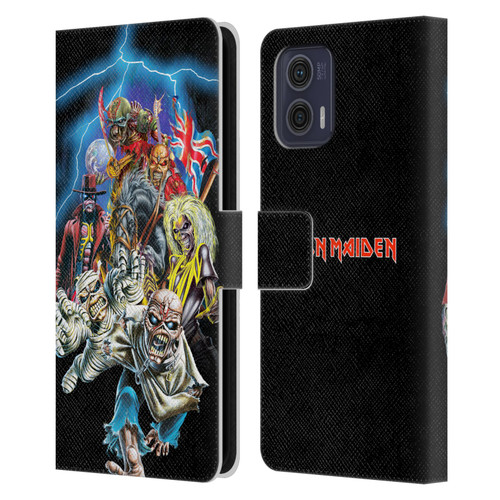Iron Maiden Art Best Of Beast Leather Book Wallet Case Cover For Motorola Moto G73 5G