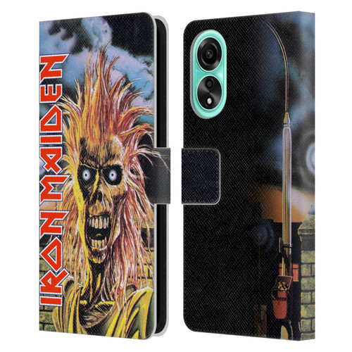 Iron Maiden Art First Leather Book Wallet Case Cover For OPPO A78 5G