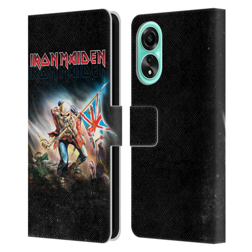 Iron Maiden Art Trooper 2016 Leather Book Wallet Case Cover For OPPO A78 5G