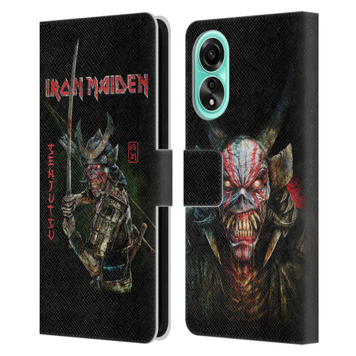 Iron Maiden Senjutsu Album Cover Leather Book Wallet Case Cover For OPPO A78 5G