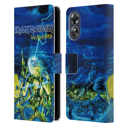 Iron Maiden Tours Live After Death Leather Book Wallet Case Cover For OPPO A17