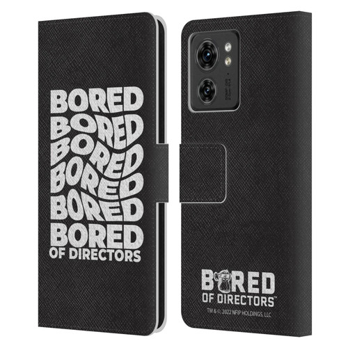 Bored of Directors Graphics Bored Leather Book Wallet Case Cover For Motorola Moto Edge 40