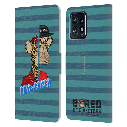 Bored of Directors Key Art Two-Faced Leather Book Wallet Case Cover For Motorola Moto Edge 40 Pro