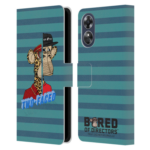 Bored of Directors Key Art Two-Faced Leather Book Wallet Case Cover For OPPO A17