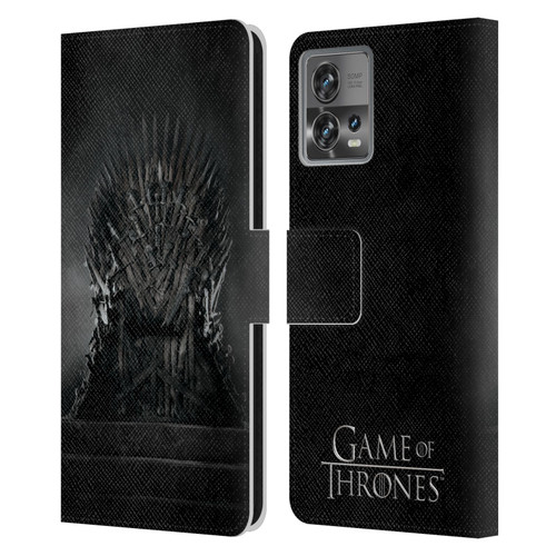 HBO Game of Thrones Key Art Iron Throne Leather Book Wallet Case Cover For Motorola Moto Edge 30 Fusion