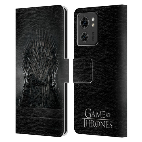 HBO Game of Thrones Key Art Iron Throne Leather Book Wallet Case Cover For Motorola Moto Edge 40