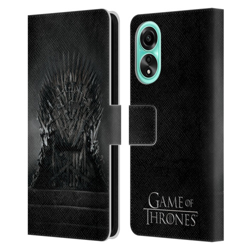 HBO Game of Thrones Key Art Iron Throne Leather Book Wallet Case Cover For OPPO A78 4G