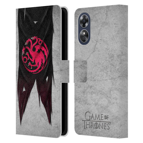 HBO Game of Thrones Sigil Flags Targaryen Leather Book Wallet Case Cover For OPPO A17
