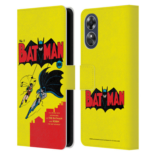 Batman DC Comics Famous Comic Book Covers Number 1 Leather Book Wallet Case Cover For OPPO A17