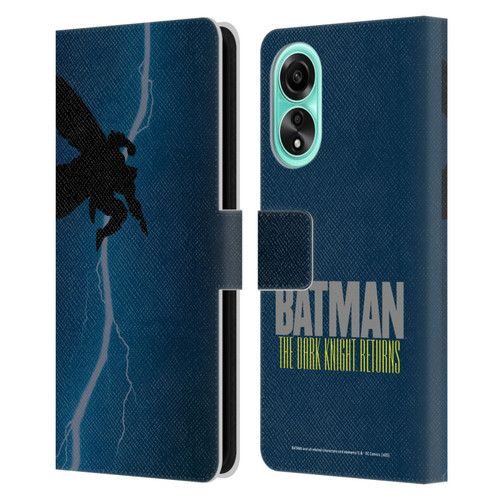 Batman DC Comics Famous Comic Book Covers The Dark Knight Returns Leather Book Wallet Case Cover For OPPO A78 4G