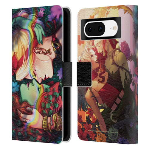 Batman DC Comics Gotham City Sirens Poison Ivy & Harley Quinn Leather Book Wallet Case Cover For Google Pixel 8