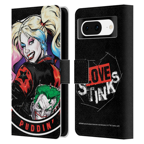 Batman DC Comics Harley Quinn Graphics Puddin Leather Book Wallet Case Cover For Google Pixel 8