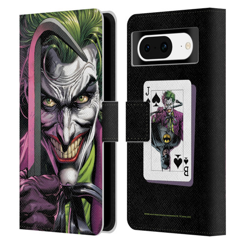 Batman DC Comics Three Jokers The Clown Leather Book Wallet Case Cover For Google Pixel 8