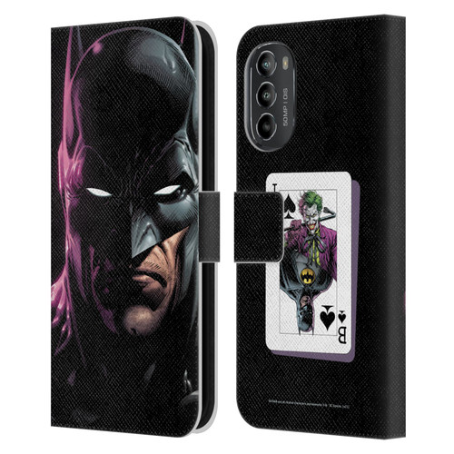 Batman DC Comics Three Jokers Batman Leather Book Wallet Case Cover For Motorola Moto G82 5G