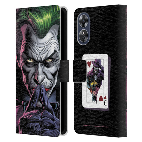 Batman DC Comics Three Jokers The Criminal Leather Book Wallet Case Cover For OPPO A17