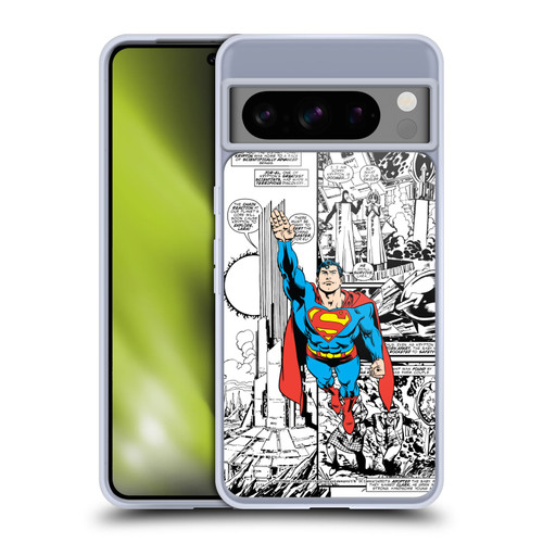 Superman DC Comics Comicbook Art Flight Soft Gel Case for Google Pixel 8 Pro