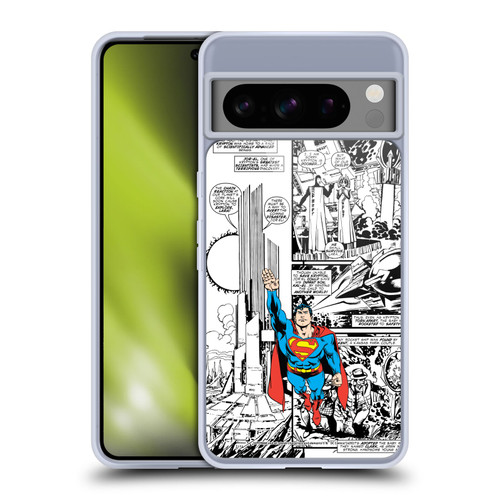 Superman DC Comics Comicbook Art Flight Soft Gel Case for Google Pixel 8 Pro