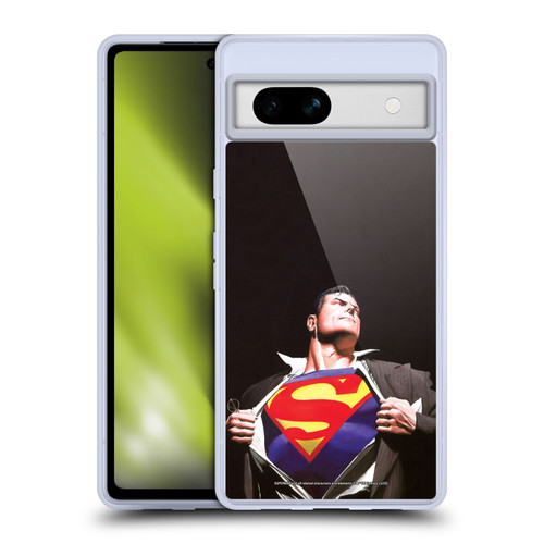 Superman DC Comics Famous Comic Book Covers Forever Soft Gel Case for Google Pixel 7a