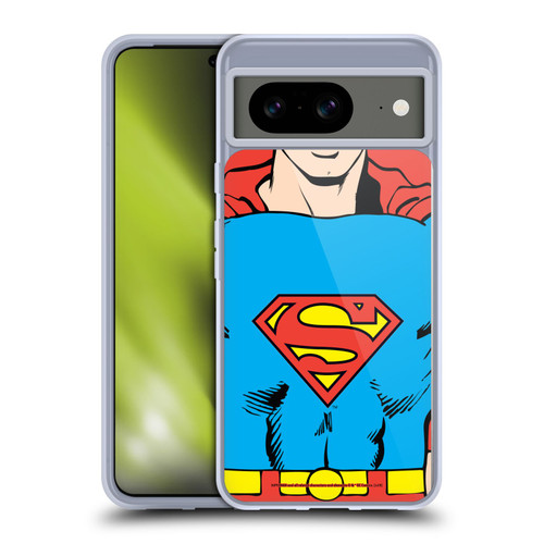 Superman DC Comics Logos Classic Costume Soft Gel Case for Google Pixel 8