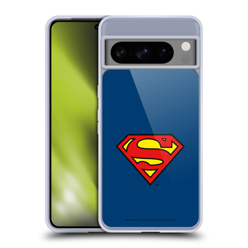 Superman DC Comics Logos Classic Soft Gel Case for Google Pixel 8 Pro
