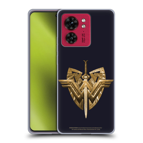 Wonder Woman Movie Logos Sword And Shield Soft Gel Case for Motorola Moto Edge 40