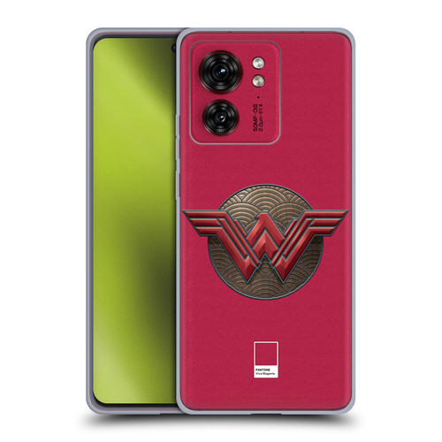 Wonder Woman Movie Logos Waves Soft Gel Case for Motorola Moto Edge 40