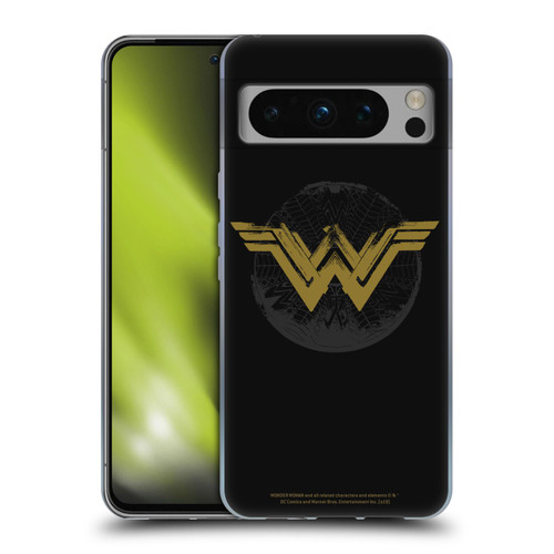 Wonder Woman Movie Logos Distressed Look Soft Gel Case for Google Pixel 8 Pro
