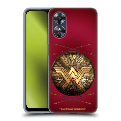 Wonder Woman Movie Logos Shield And Arrows Soft Gel Case for OPPO A17