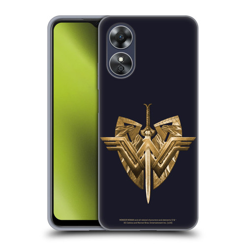 Wonder Woman Movie Logos Sword And Shield Soft Gel Case for OPPO A17