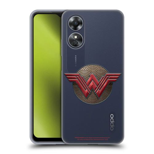 Wonder Woman Movie Logos Waves Soft Gel Case for OPPO A17