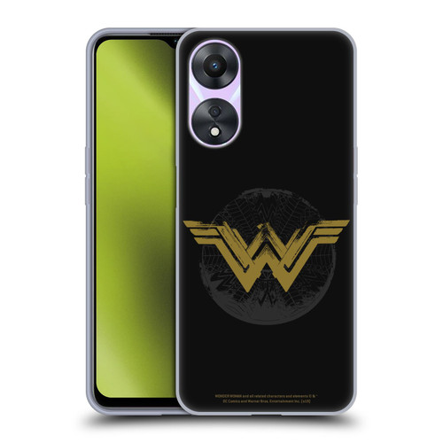 Wonder Woman Movie Logos Distressed Look Soft Gel Case for OPPO A78 5G