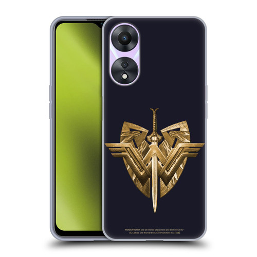 Wonder Woman Movie Logos Sword And Shield Soft Gel Case for OPPO A78 5G
