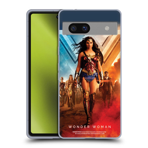 Wonder Woman Movie Posters Group Soft Gel Case for Google Pixel 7a