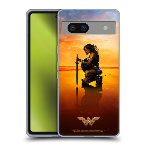 Wonder Woman Movie Posters Sword And Shield Soft Gel Case for Google Pixel 7a